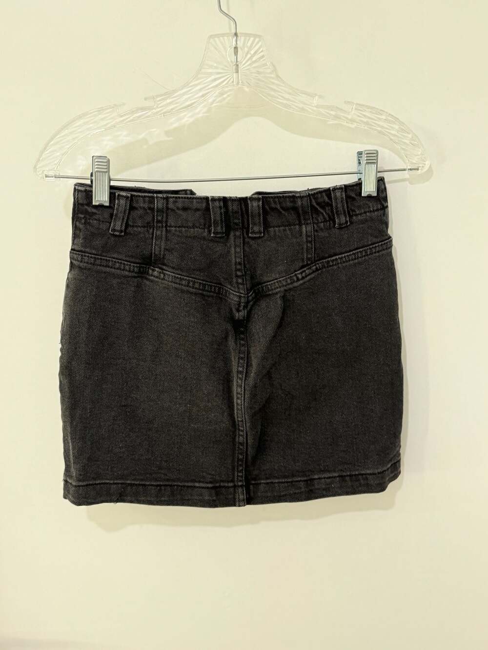 We The Free She's All That Black Denim Mini Skirt Size 25 - Picture 6 of 10